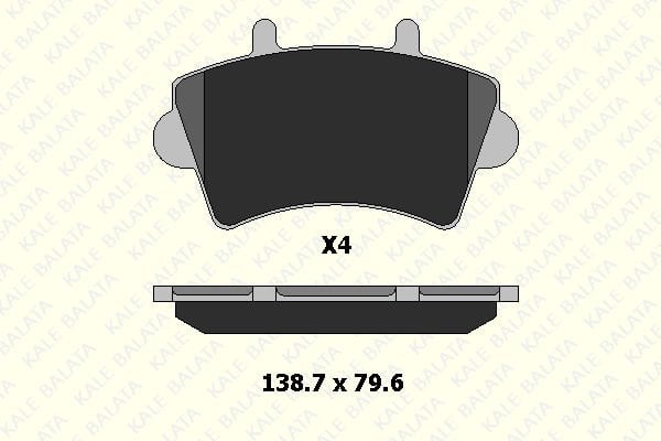 Renault Master 1998-2002 Arası 2.8 dTI Kale Marka Ön Balata