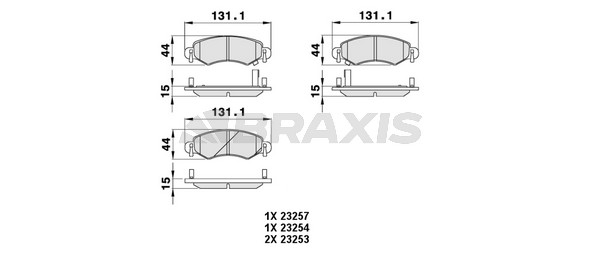 Opel Agila 2000-2007 Arası 1.0 12V, 1.3 CDTI, 1.2 16V Twinport, 1.2 16V, 1.0 Braxis Marka Ön Balata