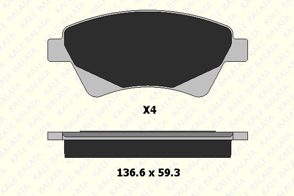 Renault Scenic 2003-2010 Arası 1.9 dCi Kale Marka Ön Balata