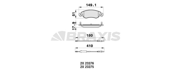 Citroen C5 2001-2008 Arası 1.8 16V Braxis Marka Ön Balata Fişli