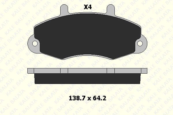 Ford Transit 1991-2000 Arası 2.5 TD, 2.0 i, 2.5 DI, 2.0 Kale Marka Ön Balata