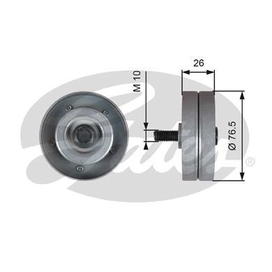 Opel Combo 2001-2005 Arası 1.7 DI 16V Gates Marka Vantilatör Kayış Gergi Rulmanı
