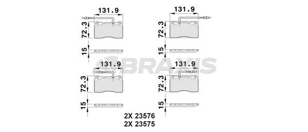 Citroen C8 2002-2006 Arası 3.0 V6 Braxis Marka Ön Balata