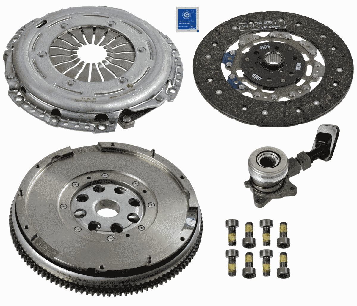 Ford Mondeo 2000-2007 Arası 2.0 TDCi Sachs Marka Volanlı Debriyaj Seti