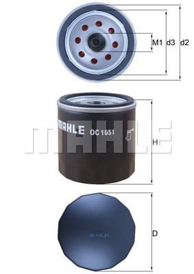 Ford Escort 1980-1994 Arası 1.1 Mahle Marka Yağ Filtresi
