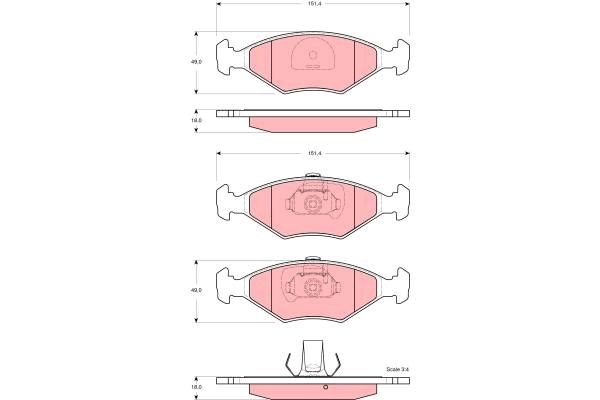 Fiat Palio 1996-2000 Arası 1.2 TRW Marka Ön Balata