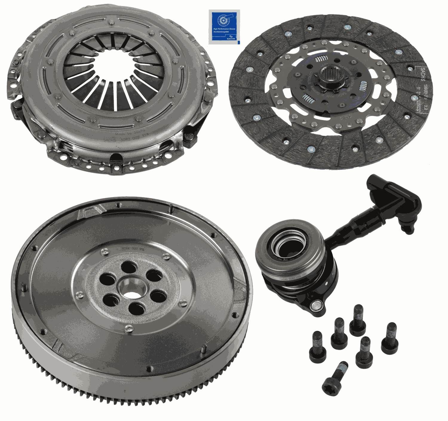 Ford Mondeo 2014-2018 Arası 1.6 TDCi Sachs Marka Volanlı Debriyaj Seti