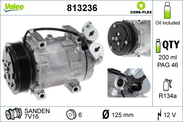 Ford Focus 2004-2013 Arası 1.6 TDCi Valeo Marka Klima Kompresörü