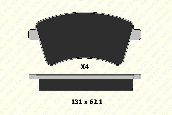 Renault Kangoo 2008-2013 Arası 1.5 dCi Kale Marka Ön Balata