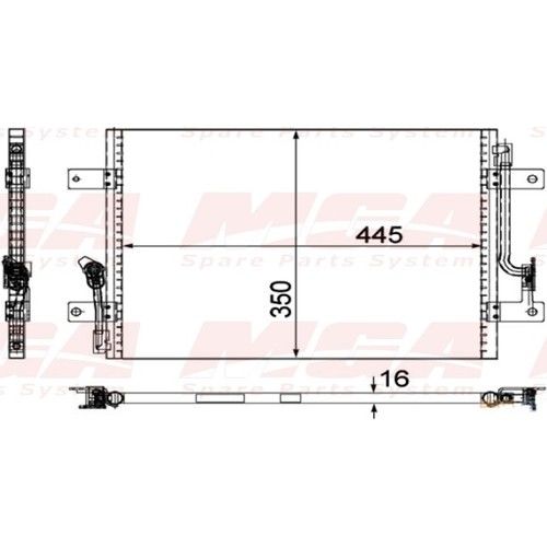 Siena 1.2 16V Klima Radyatörü Mga MGA-82800