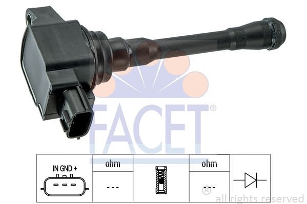 Renault Koleos 2008-2012 Arası 2.5, 2.5 4x4 Facet Marka Ateşleme Bobini