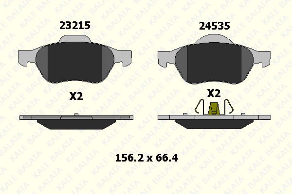 Renault Megane 2001-2012 Arası 1.9 dCi Kale Marka Ön Balata