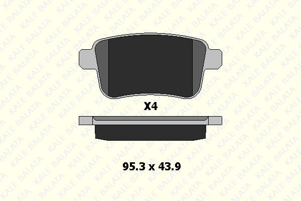 Renault Kangoo 2008-2013 Arası 1.6 Kale Marka Arka Balata