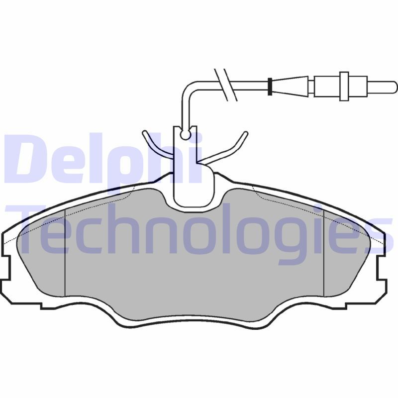 Peugeot 406 1995-2005 Arası 1.6 Delphi Marka Ön Balata Fişli