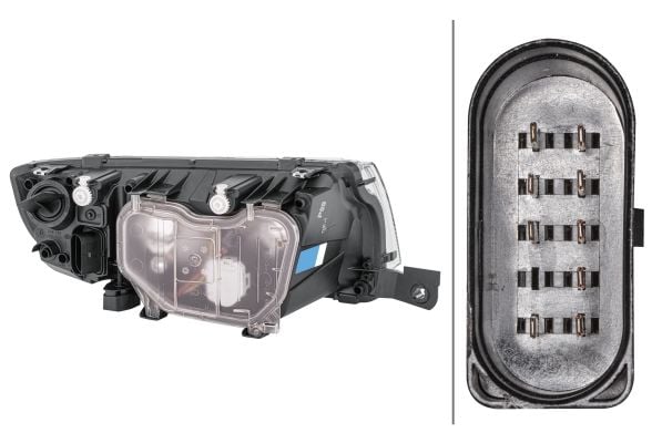Skoda Fabia 1999-2008 Arası 1.4 16V Sol Elektrikli, Krom Hella Marka Far