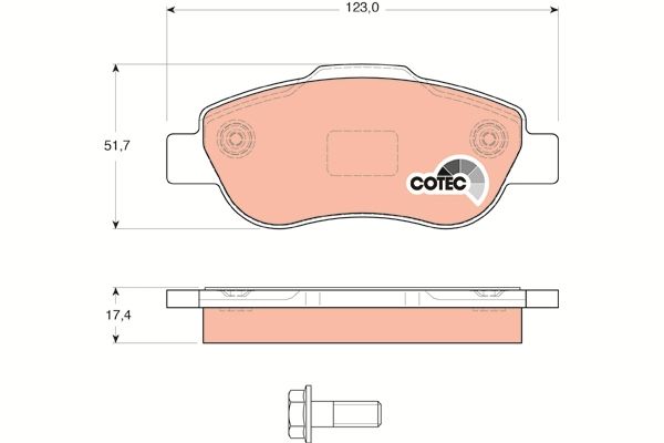 Fiat Panda 2003-2008 Arası 1.3 D Multijet 4x4 TRW Marka Ön Balata