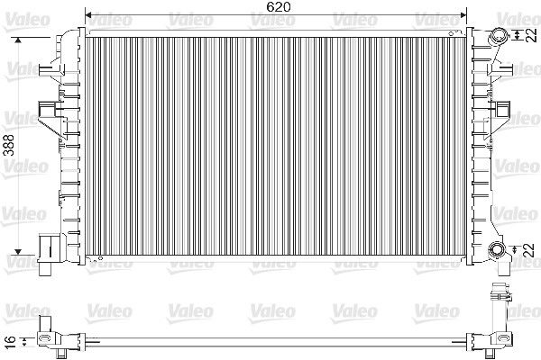Volkswagen Golf 2013-2017 Arası 1.6 TDI, 1.4 TSI, 2.0 TDI, 2.0 TDI 4motion, 1.6 TDI 4motion Valeo Marka Su Radyatörü