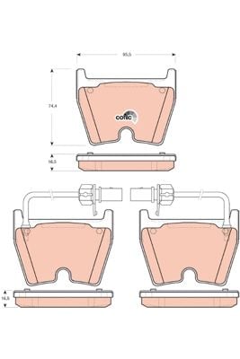 Audi R8 2007-2015 Arası 4.2 FSI quattro TRW Marka Ön Balata