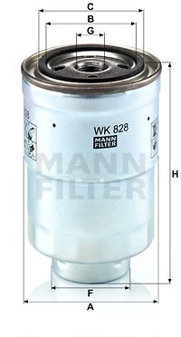 Volkswagen Taro 1989-1997 Arası 2.4 D Mann Marka Yakıt Filtresi