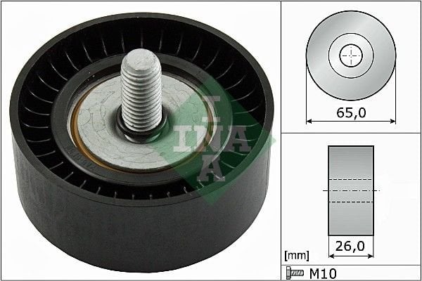 Volkswagen Passat 1996-2015 Arası 2.3 VR5 Syncro/4motion, 2.3 VR5, 2.3 VR5 4motion, 2.3 V5 4motion, 2.3 V5, 3.6 FSI 4motion INA Marka Vantilatör Kayış Gergi Rulmanı