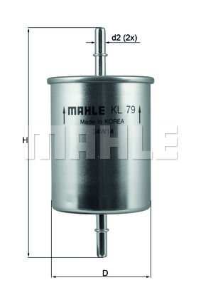 Volkswagen Jetta 1978-1992 Arası 1.8 Mahle Marka Benzin Yakıt Filtresi