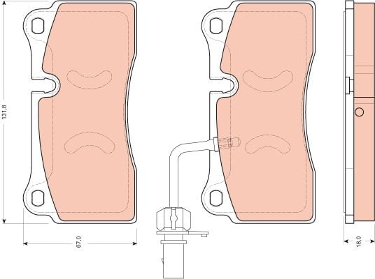 Audi R8 2007-2019 Arası 4.2 FSI quattro TRW Marka Arka Balata
