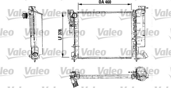 Citroen Zx 1991-1999 Arası 1.4 i Valeo Marka Su Radyatörü