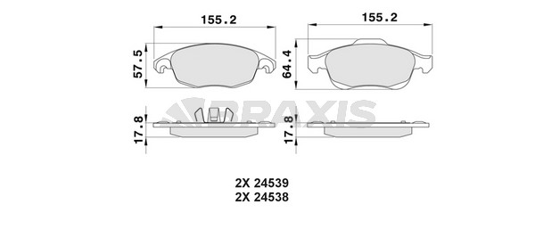 Peugeot Partner Tepee 2008-2012 Arası 1.6 HDi 90 Braxis Marka Ön Balata