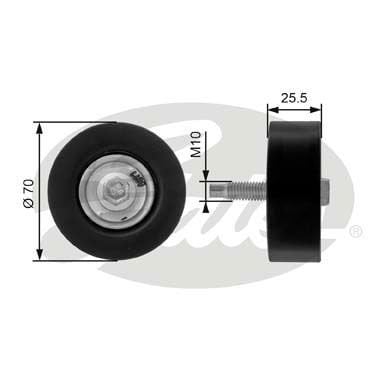 Ford Focus 1998-2009 Arası 1.8 16V, 2.0 16V Gates Marka Vantilatör Kayış Gergi Rulmanı