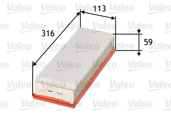 Citroen C3 2002-2006 Arası 1.4 16V HDi Valeo Marka Hava Filtresi