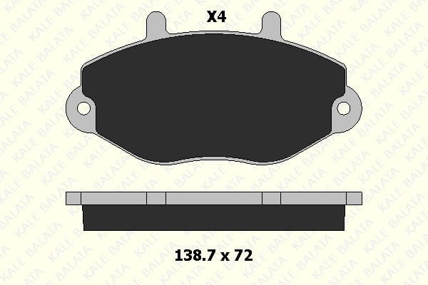 Ford Transit 1991-2000 Arası 2.0 i Kale Marka Ön Balata
