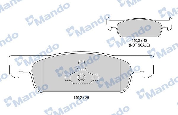 Dacia Sandero 2012-2016 Arası 1.2, 1.2 LPG Mando Marka Ön Balata