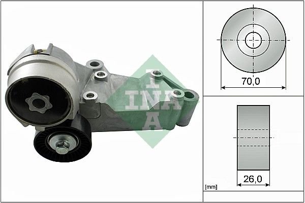Ford Focus 1998-2009 Arası 1.8 DI / TDDi, 1.8 TDCi, 1.8 Turbo DI / TDDi INA Marka Vantilatör Kayış Gergi Rulmanı