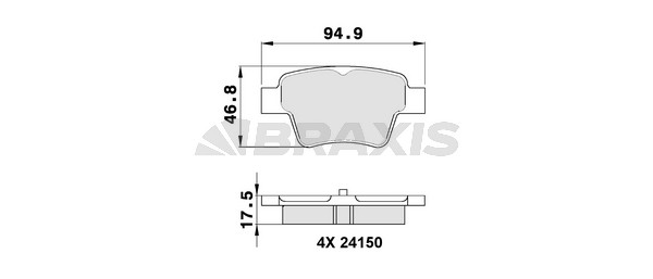 Peugeot 307 2000-2012 Arası 2.0 HDI 110 Braxis Marka Arka Balata