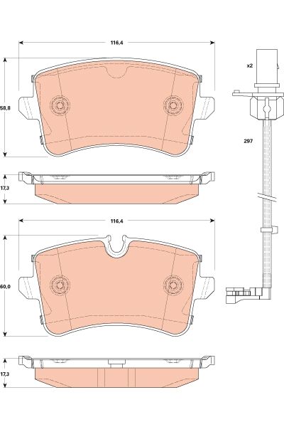 Audi A8 2009-2018 Arası 4.2 FSI quattro TRW Marka Arka Balata