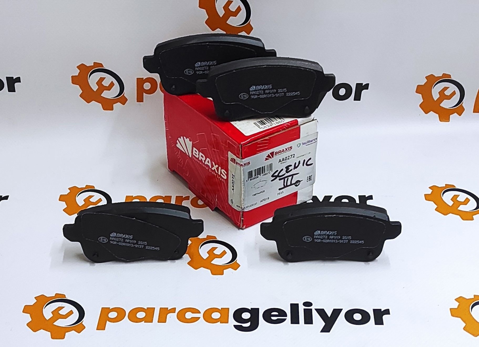 Megane II 1.5 Arka Fren Balatası (Elektrikli El Freni İçin) Braxis BRAXIS-AA0272