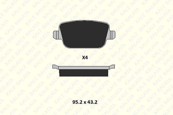Ford Mondeo 2007-2015 Arası 2.0 TDCi, 2.0 LPG Kale Marka Arka Balata