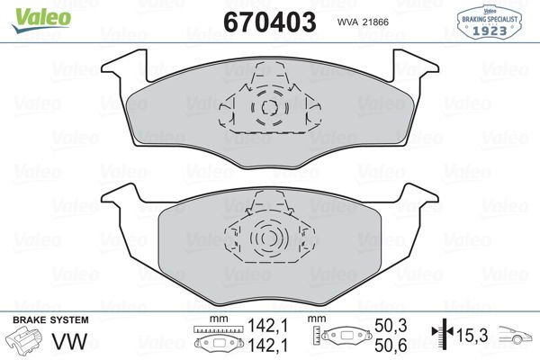 Seat Ibiza 1993-2002 Arası 1.9 SDI Valeo Marka Ön Balata