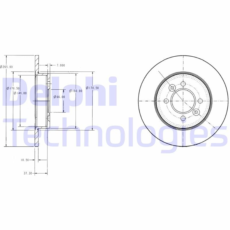 Renault Safrane 1992-1997 Arası 2.1 dT, 2.0 Delphi Marka Arka Fren Diski
