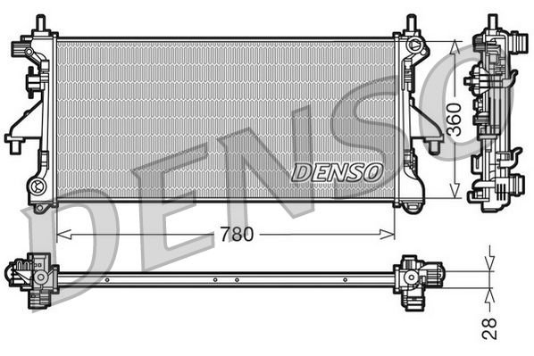 Fiat Ducato 2006-2010 Arası 140 Natural Power, 115 Multijet 2,0 D, 150 Multijet 3,0 D, 130 Multijet 2,3 D, 150 Multijet 2,3 D Denso Marka Su Radyatörü