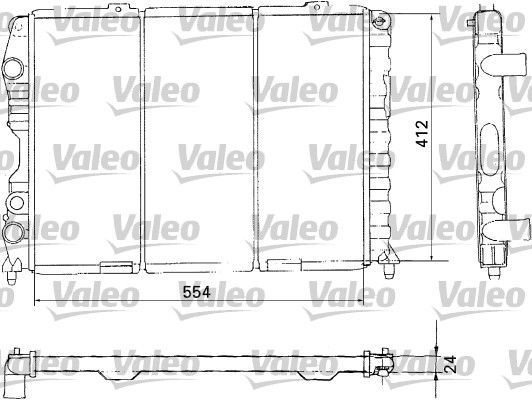 Alfa Romeo Gtv 1994-2005 Arası 2.0 V6 Turbo, 3.0 V6 24V, 1.8 16V, 2.0 T.SPARK 16V Valeo Marka Su Radyatörü
