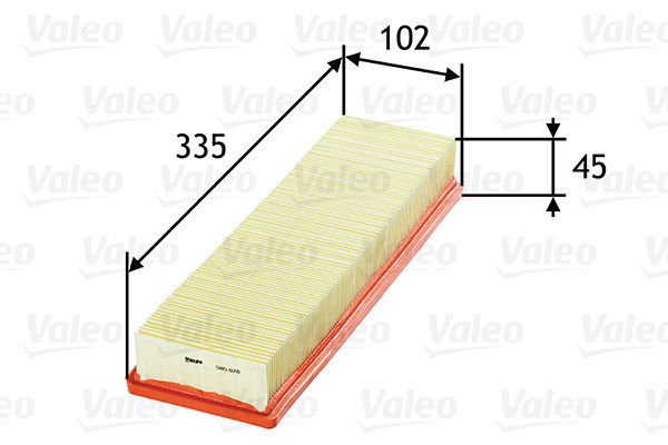 Citroen Berlingo 1996-2011 Arası 1.1 i, 1.4 i Valeo Marka Hava Filtresi
