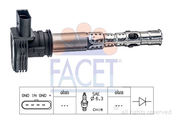 Audi Tt 2006-2015 Arası 2.0 TFSI Facet Marka Ateşleme Bobini
