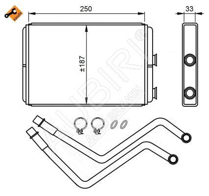 Scudo 2.0 mjt Kalorifer Radyatörü Opar 9464420380