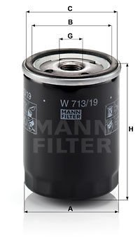 Ford Fiesta 1983-1997 Arası 1.8 D Mann Marka Yağ Filtresi