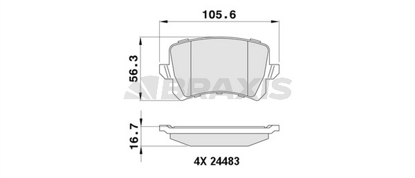 Volkswagen Passat 2005-2015 Arası 1.4 TSI Braxis Marka Arka Balata