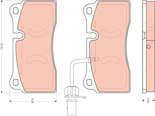 Audi R8 2007-2019 Arası 5.2 FSI quattro, 4.2 FSI quattro TRW Marka Arka Balata