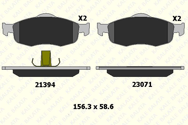 Ford Scorpio 1985-1998 Arası 2.0 i, 2.9 i 4x4, 2.9 i, 2.5 TD, 2.4 i Kale Marka Ön Balata