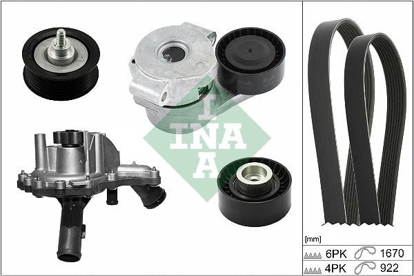 Ford Transit 2006-2014 Arası 2.2 TDCi INA Marka Vantilatör Kayış Seti