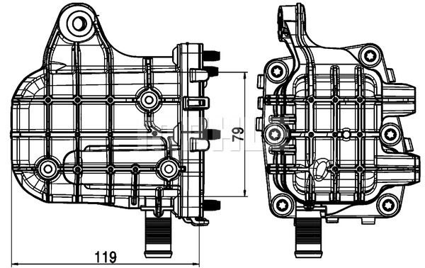 Citroen C4 2009-2017 Arası 2.0 HDi / BlueHDi 150, 2.0 BlueHDi 150 Behr Marka EGR Soğutucu